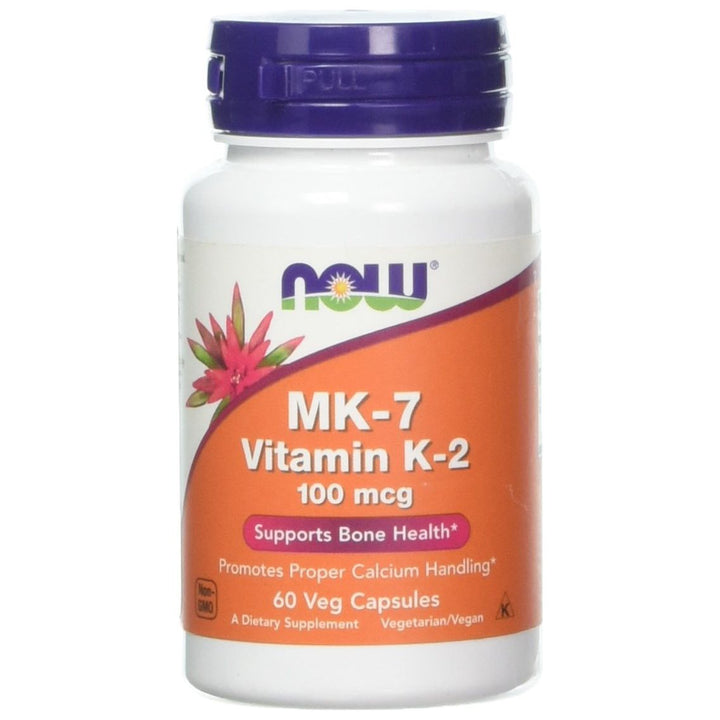 Now Foods MK - 7 Vitamin K - 2 100 mcg 60 Vcaps - 0992 - The Oasis of Health