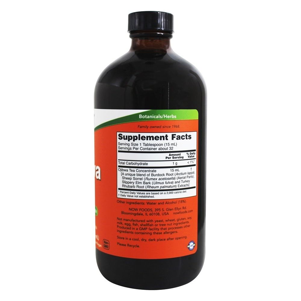 Now Foods Ojibwa Tea Concentrate 16oz - 4855 - The Oasis of Health