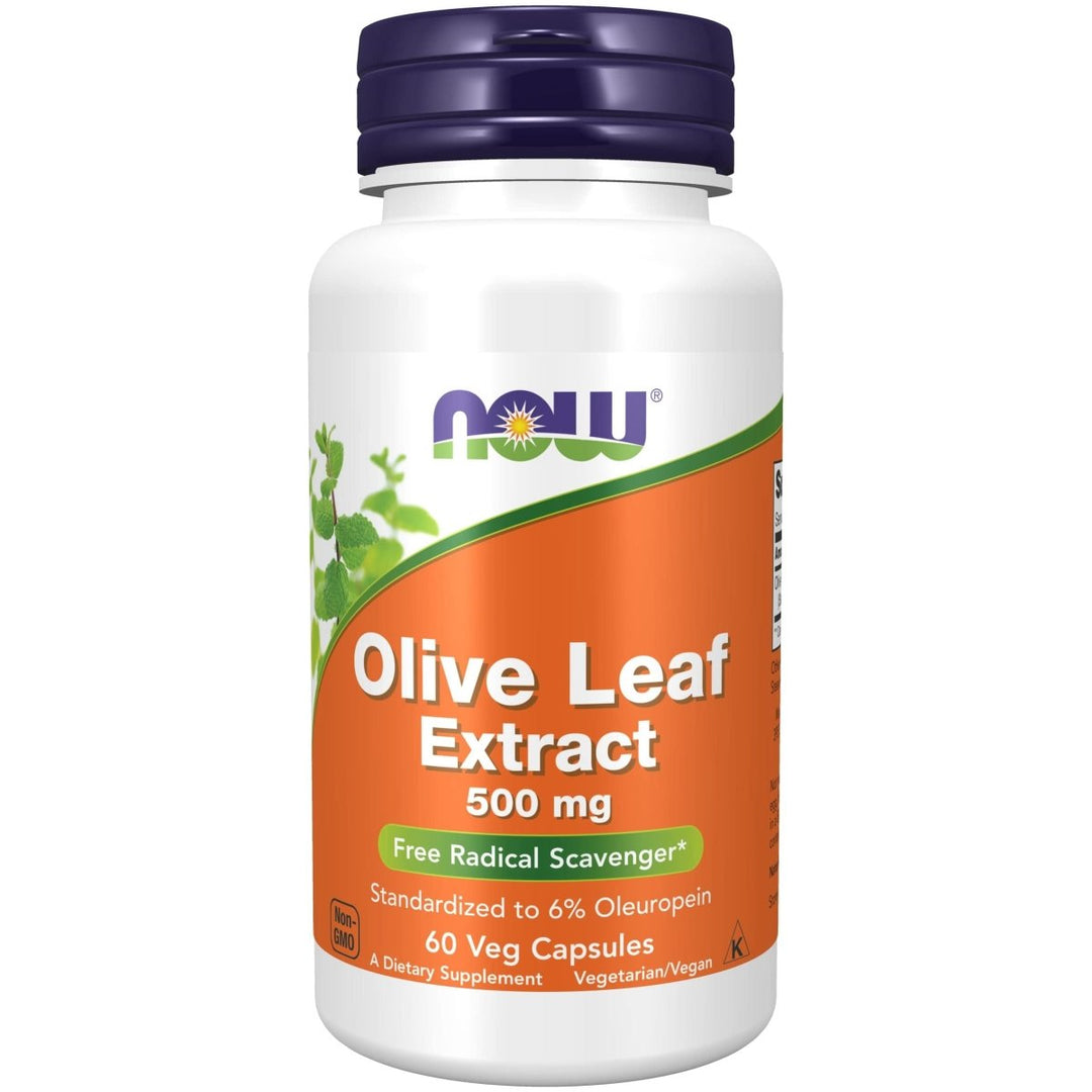 Now Foods Olive Leaf Extract 500 mg 60 Vcaps - 4723 - The Oasis of Health