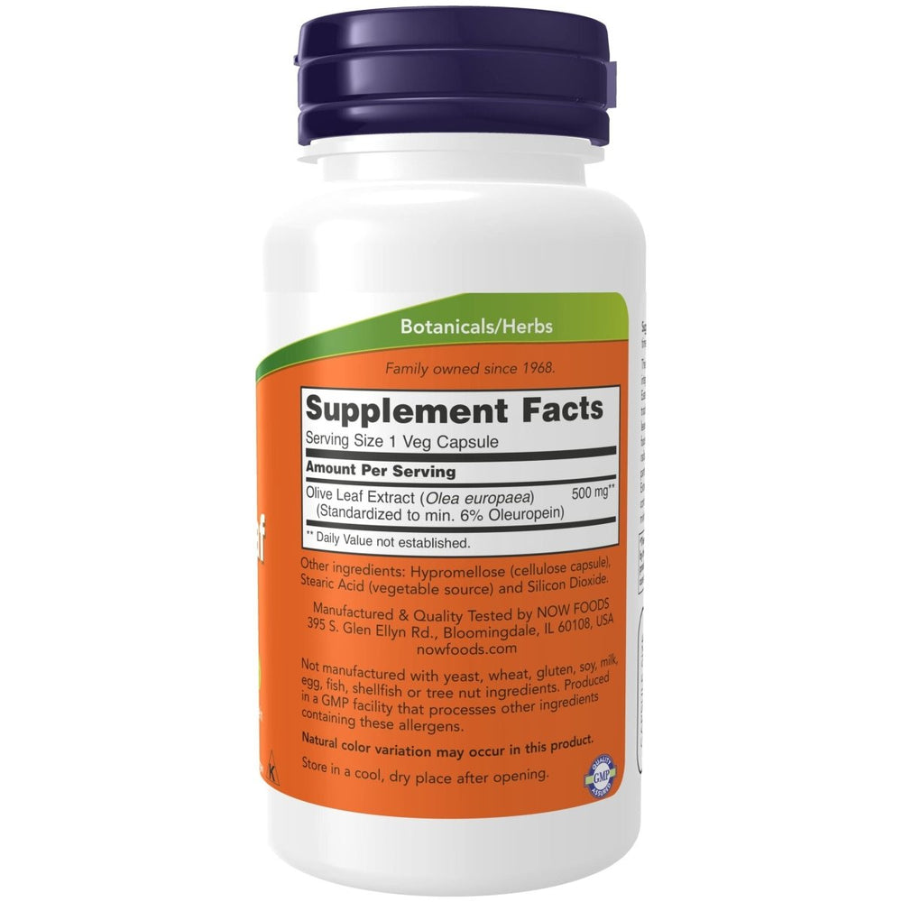 Now Foods Olive Leaf Extract 500 mg 60 Vcaps - 4723 - The Oasis of Health