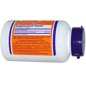 Now Foods Pantethine 600 mg 60 Softgels - 0489 - The Oasis of Health