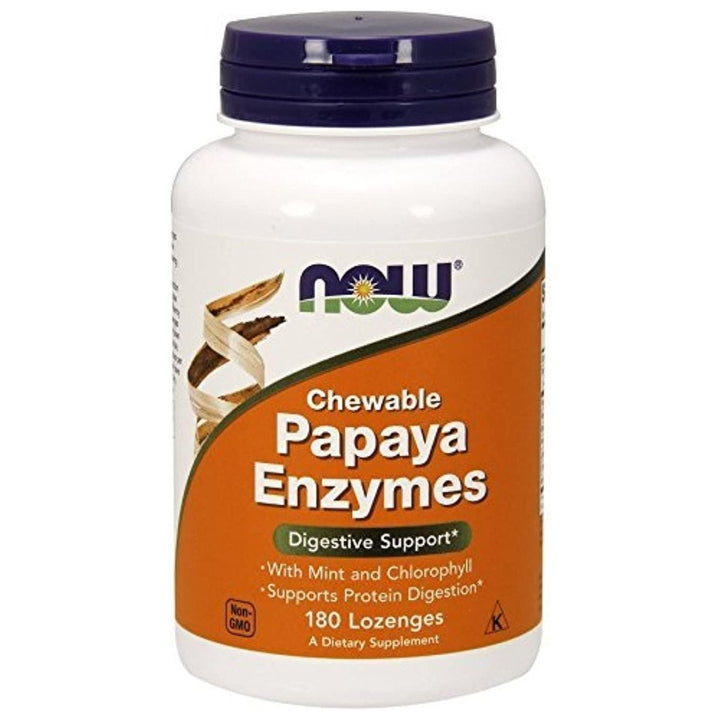 Now Foods Papaya Enzyme 180 Lozenges - 2970 - The Oasis of Health