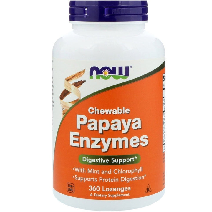 Now Foods Papaya Enzyme 360 Lozenges - 2972 - The Oasis of Health