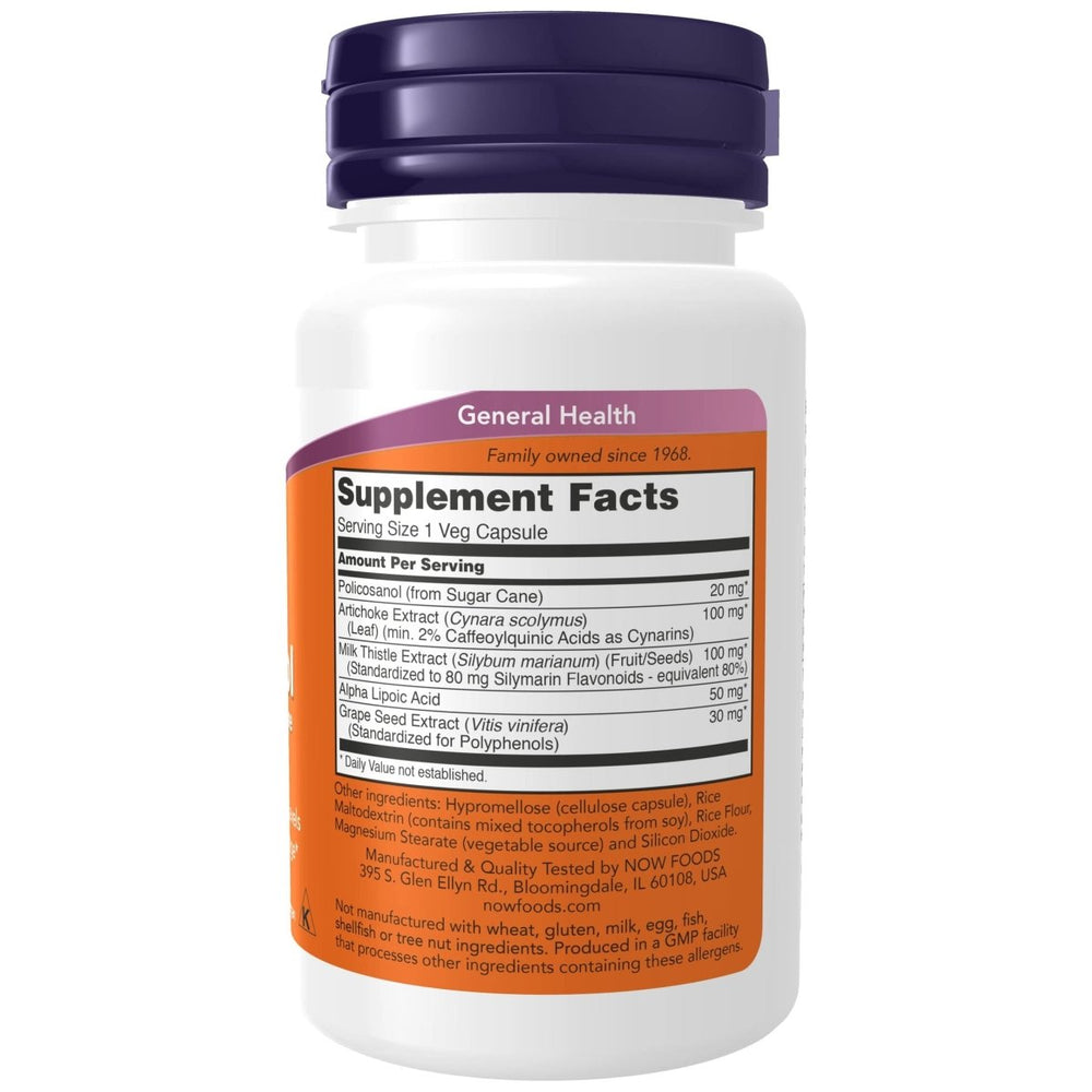 Now Foods Policosanol Double Strength 20mg 90 Vcaps - 1824 - The Oasis of Health