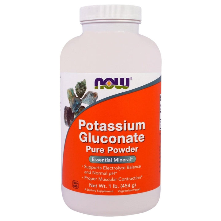 Now Foods Potassium Gluconate Powder 1 Pound - 1471 - The Oasis of Health
