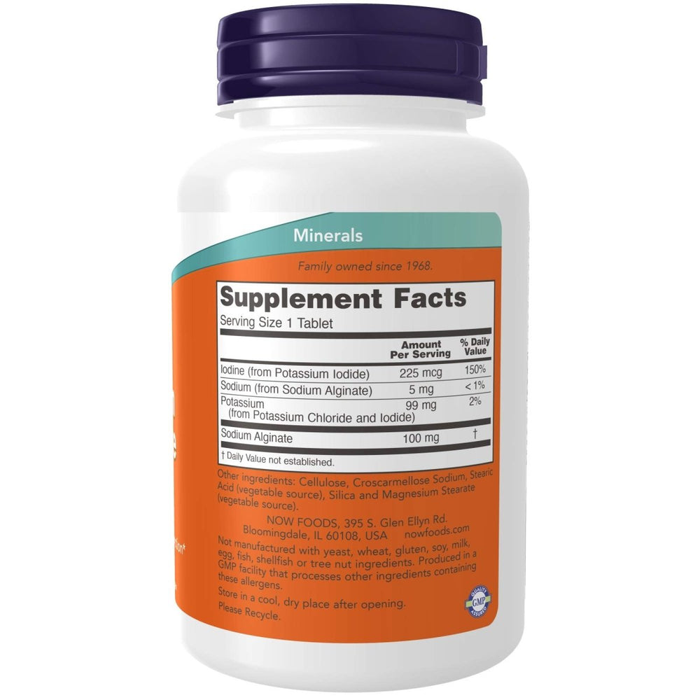 Now Foods Potassium plus Iodine 180 Tablets - 1452 - 32 ON WALMART - The Oasis of Health