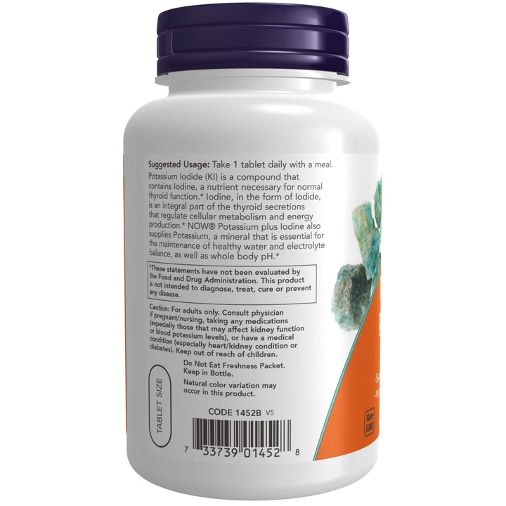 Now Foods Potassium plus Iodine 180 Tablets - 1452 - 32 ON WALMART - The Oasis of Health