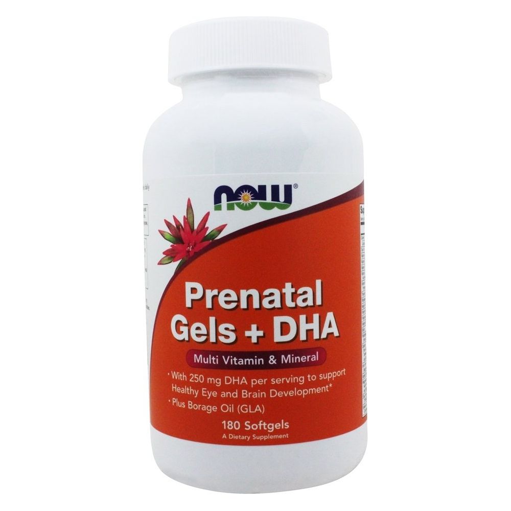 Now Foods Prenatal Gels + DHA 180 Softgels - 3811 - The Oasis of Health