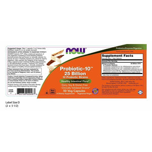 Now Foods Probiotic - 10 25 Billion 50 Vcaps - 2926 - The Oasis of Health