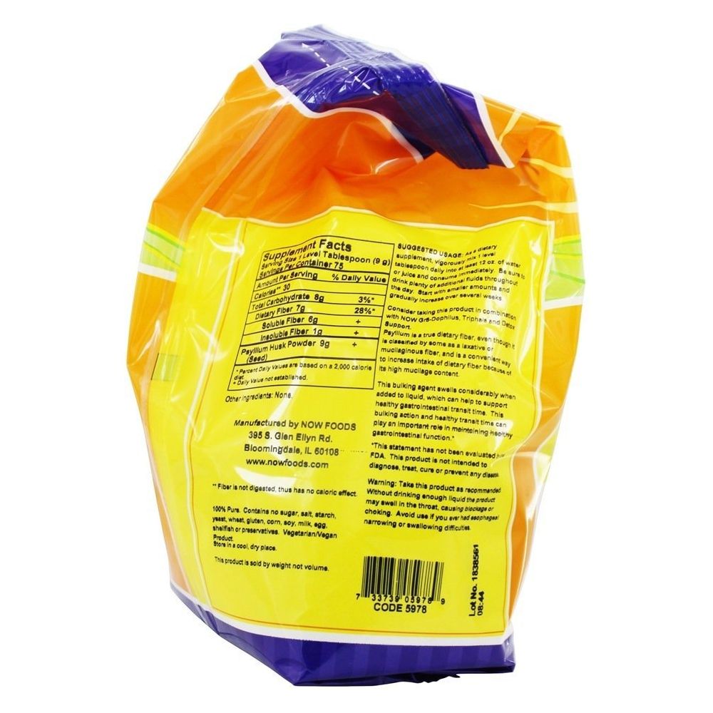Now Foods Psyllium Husk Powder 24oz - 5978 - The Oasis of Health