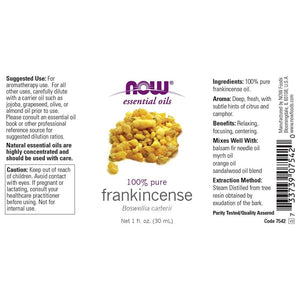 Now Foods Pure Frankincense Oil - 1 Ounce (Pack of 3) - The Oasis of Health