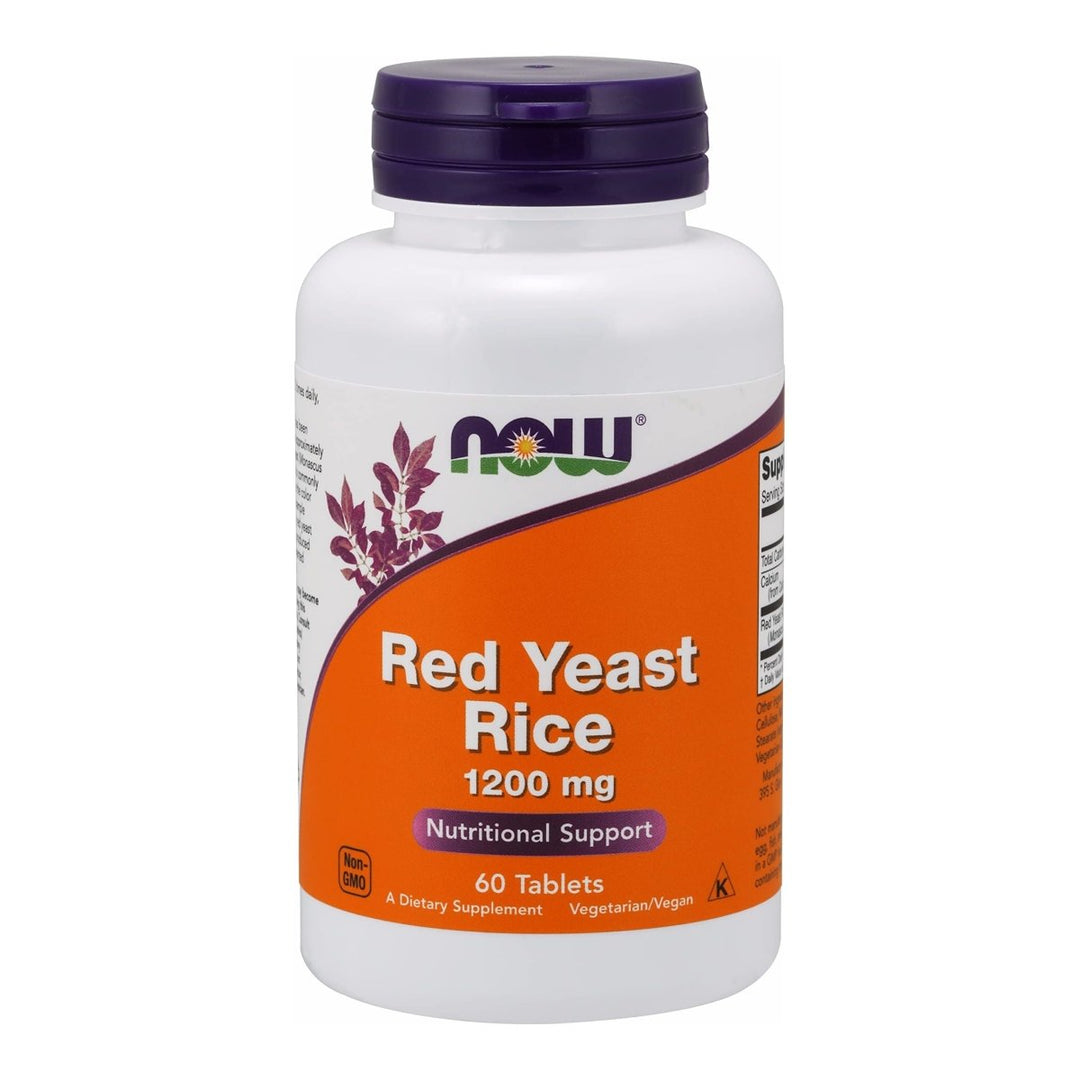 Now Foods Red Yeast Rice 1200 mg 60 Tablets - 3504 - The Oasis of Health