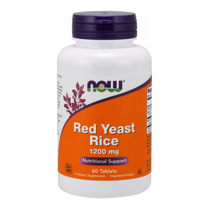 Now Foods Red Yeast Rice 1200 mg 60 Tablets - 3504 - The Oasis of Health