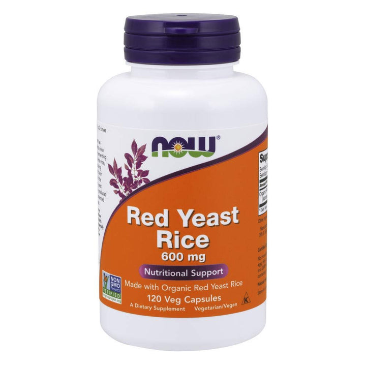 Now Foods Red Yeast Rice 600 mg 120 Vcaps - 3501 - The Oasis of Health