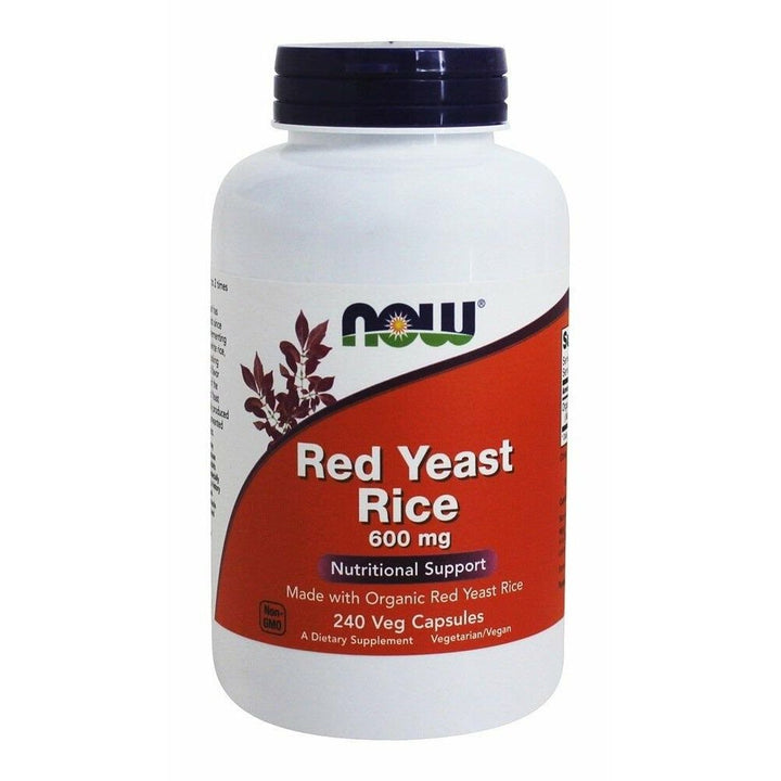 Now Foods Red Yeast Rice 600 mg 240 Vcaps - 3499 - The Oasis of Health