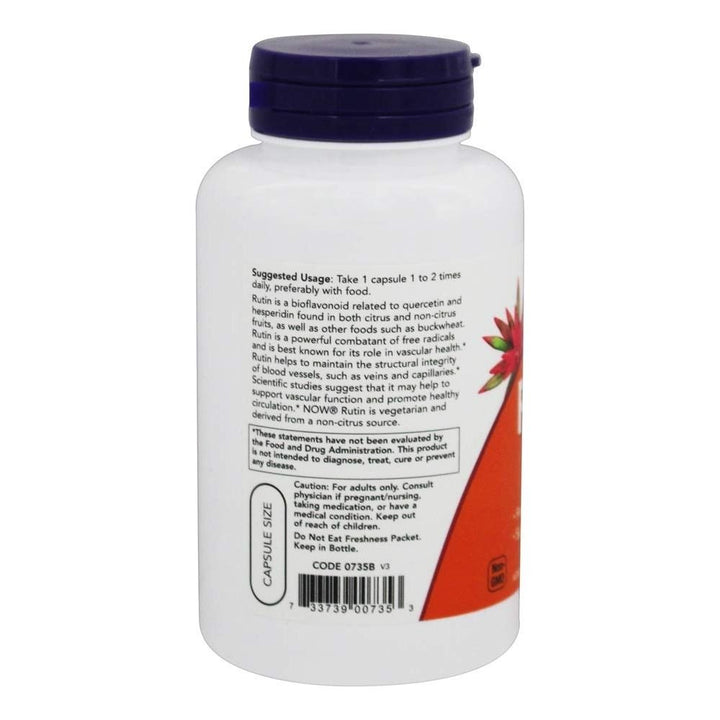 Now Foods Rutin 450 mg 100 Vcaps - 0735 - The Oasis of Health