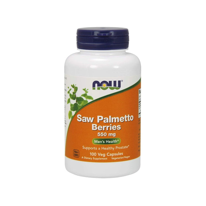Now Foods Saw Palmetto Berries 550 mg 100 Vcaps - 4747 - The Oasis of Health