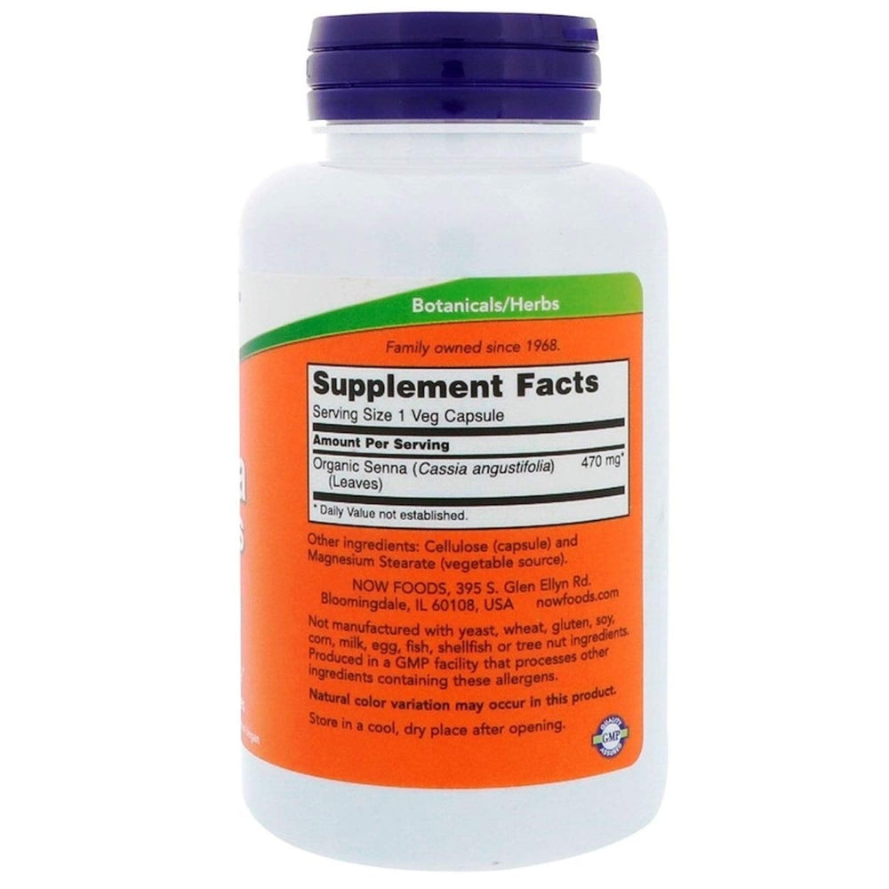 Now Foods Senna Leaves 470 mg 100 Vcaps - 4752 - The Oasis of Health