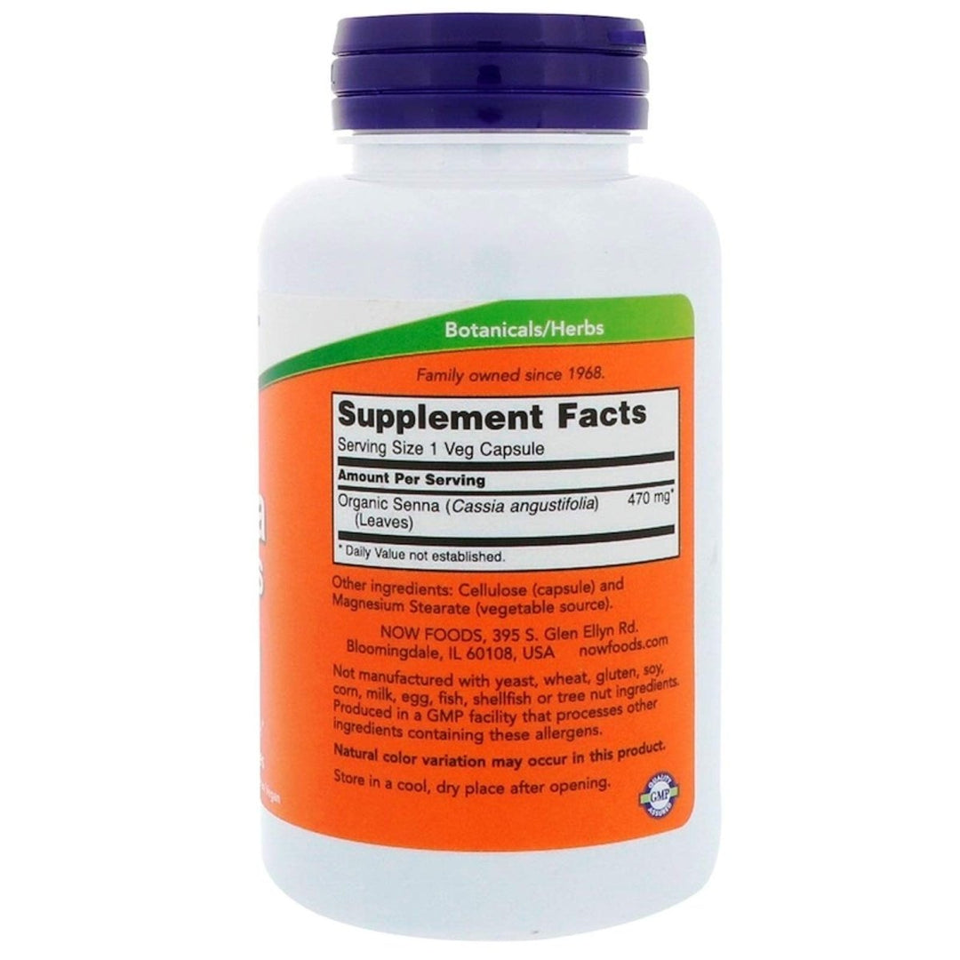 Now Foods Senna Leaves 470 mg 100 Vcaps - 4752 - The Oasis of Health