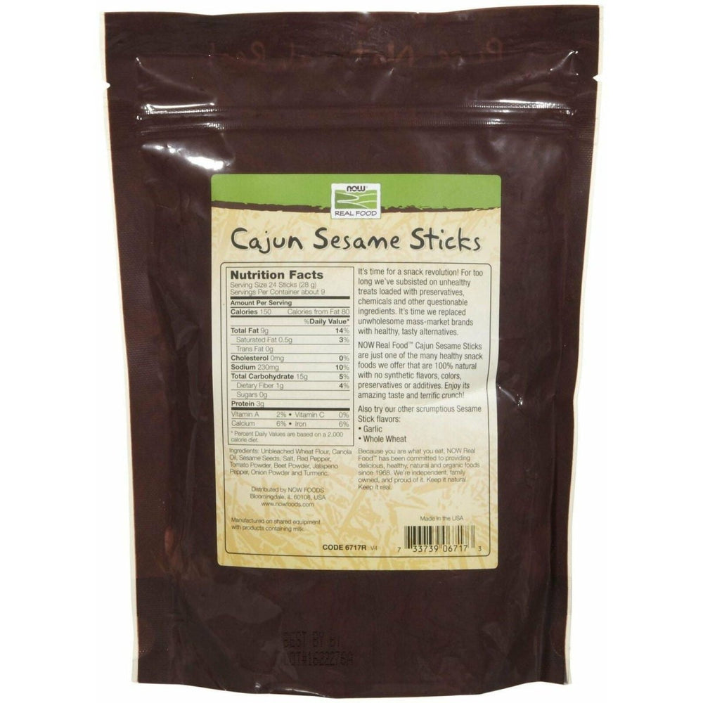 NOW Foods Sesame Sticks Cajun - 9 oz - 2 pk - The Oasis of Health