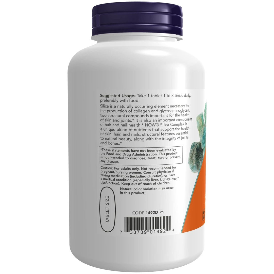 Now Foods Silica Complex 180 Tablets - 1492 - The Oasis of Health