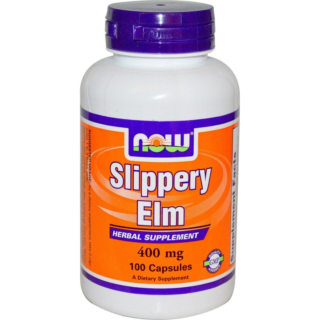 Now Foods Slippery Elm 400 mg 100 Vcaps - 4750 - The Oasis of Health