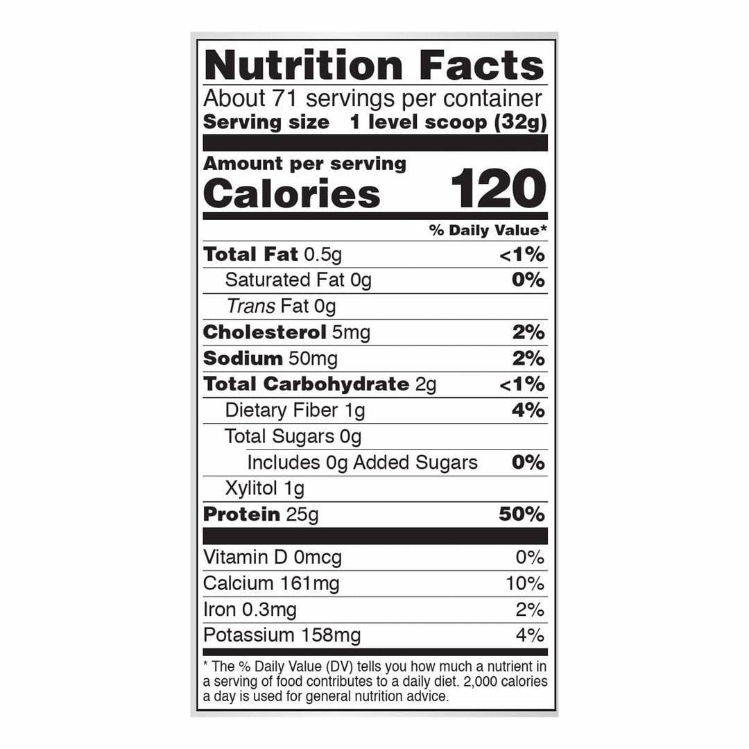 NOW Foods Sports Nutrition, Whey Protein Isolate, 25 g With BCAAs, Creamy Vanilla Powder, 5 - Pound - The Oasis of Health