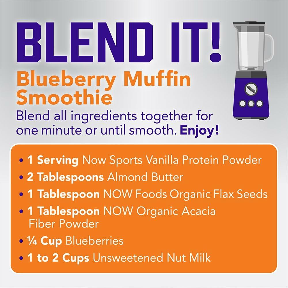 NOW Foods Sports Nutrition, Whey Protein Isolate, 25 g With BCAAs, Creamy Vanilla Powder, 5 - Pound - The Oasis of Health