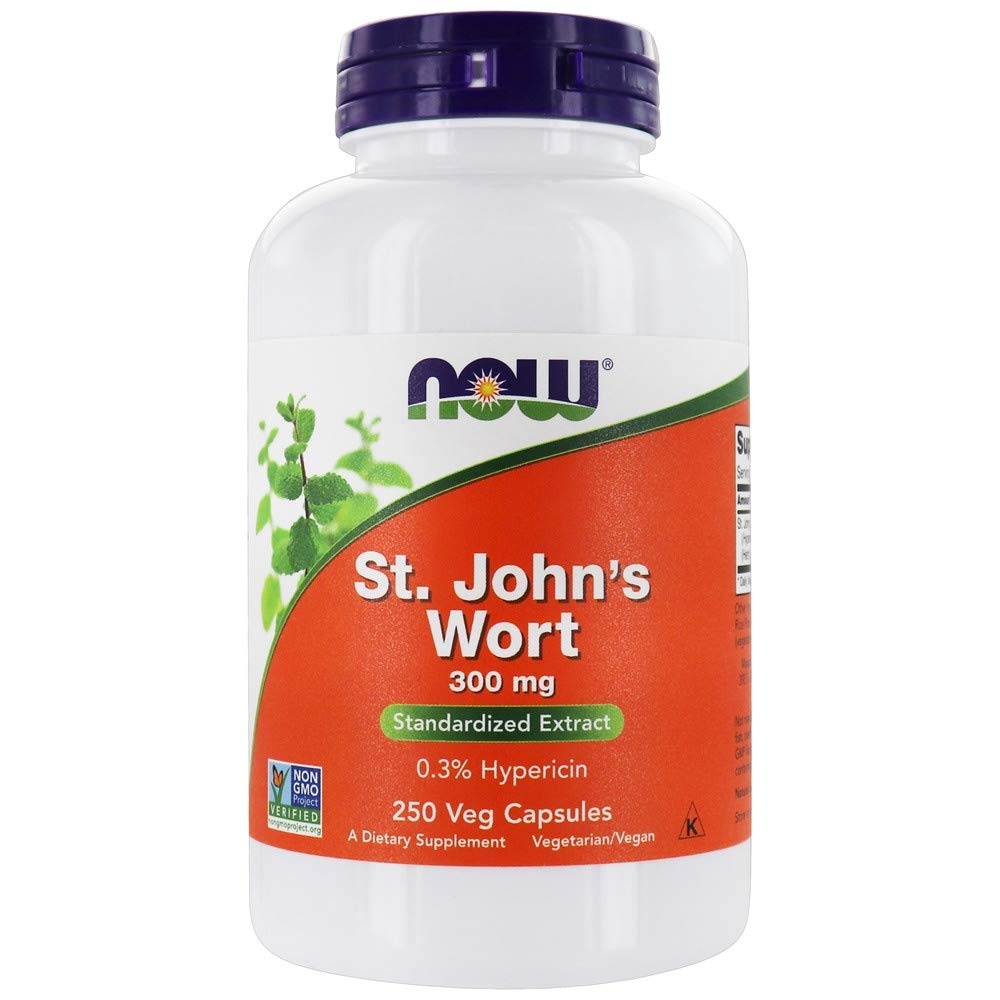 Now Foods St. John's Wort 300 mg 250 Vcaps - 4761 - The Oasis of Health