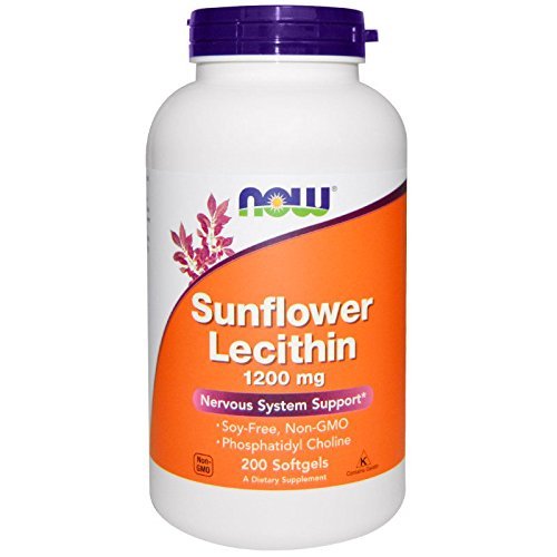 Now Foods Sunflower Lecithin 1200 mg Soy - Free 200 Sofgels - 2313 - The Oasis of Health