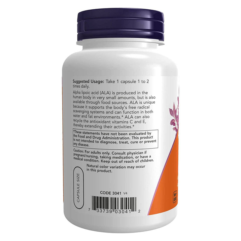 Now Foods Alpha Lipoic Acid 100 mg 120 Vcaps - 3041
