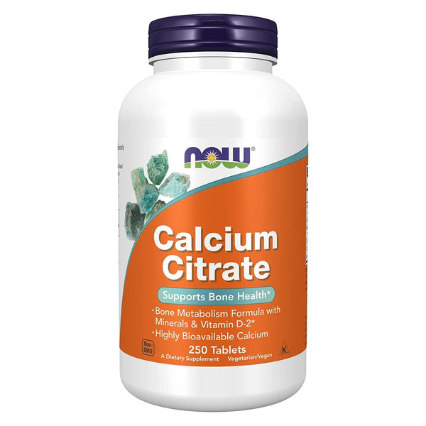 Now Foods Calcium Citrate 250 Tablets - 1232 - 2 Pack