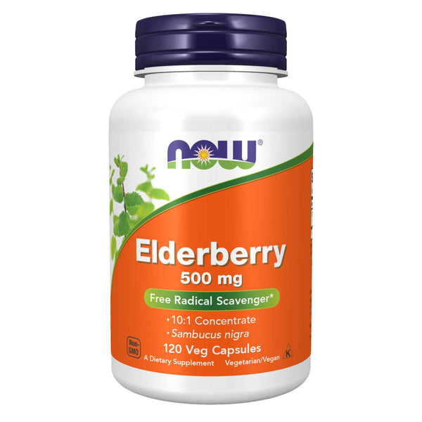 Now Foods Elderberry 500 mg 120 Vcaps - 4669