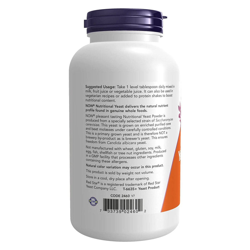 Now Foods Nutritional Yeast Powder 10oz - 2460 - 2 Pack