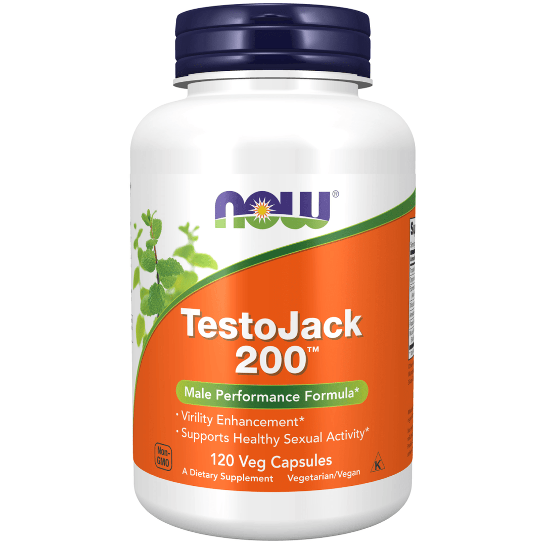 Now Foods TestoJack 200 Extra Strength 120 Vcaps - 2197 - The Oasis of Health