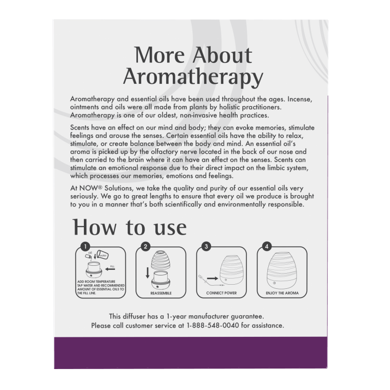 Now Foods Ultrasonic USB Oil Diffuser - 7523 - The Oasis of Health