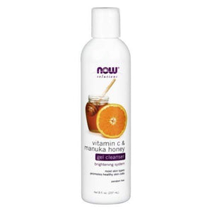 Now Foods Vitamin C & Manuka Honey Gel Cleanser - 8 fl. oz. 3 Pack - The Oasis of Health