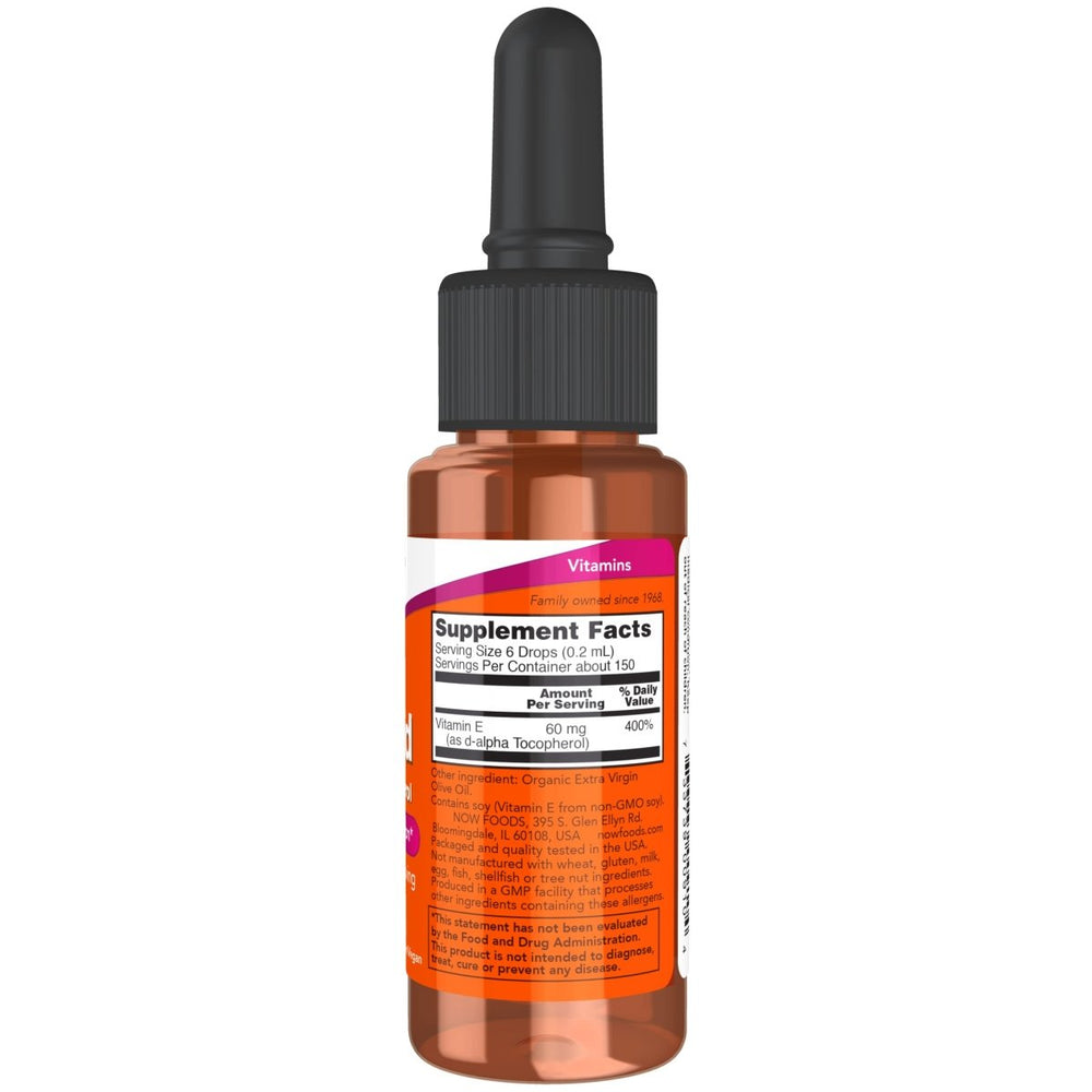 Now Foods Vitamin E Liquid 1oz - 0910 - The Oasis of Health