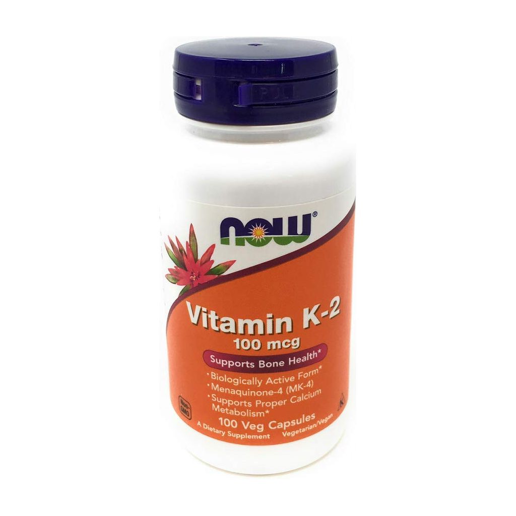Now Foods Vitamin K - 2 100 mcg 100 Vcaps - 0990 - The Oasis of Health
