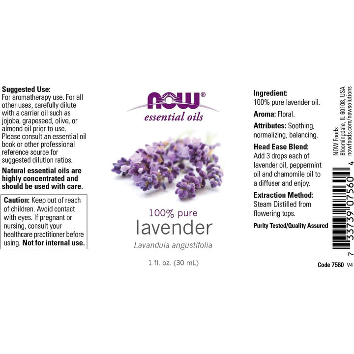 Now Lavender Oil 1oz - The Oasis of Health