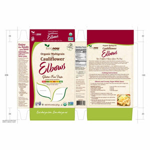 NOW, Living NOW, NOW Natural Foods, Organic Multigrain and Cauliflower Elbows Gluten Free Pasta, Made Without Dairy, Wheat, Soy, Nuts, Corn or Eggs, 8 oz - The Oasis of Health