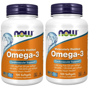 Now Omega - 3 2000mg, 100 Count (Pack of 2) - The Oasis of Health