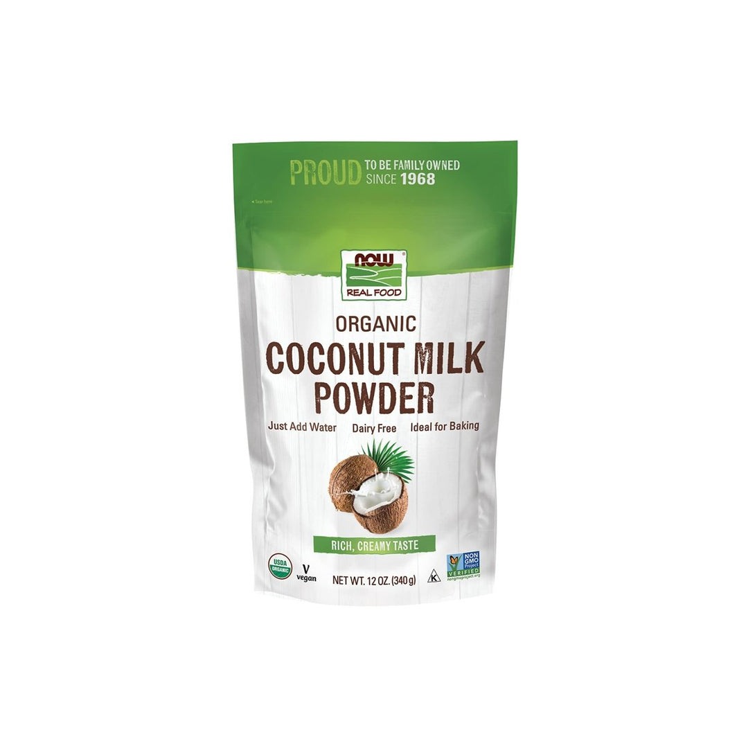 Now Real Food Coconut Milk Organic Powder 12 Oz - 5835 - The Oasis of Health