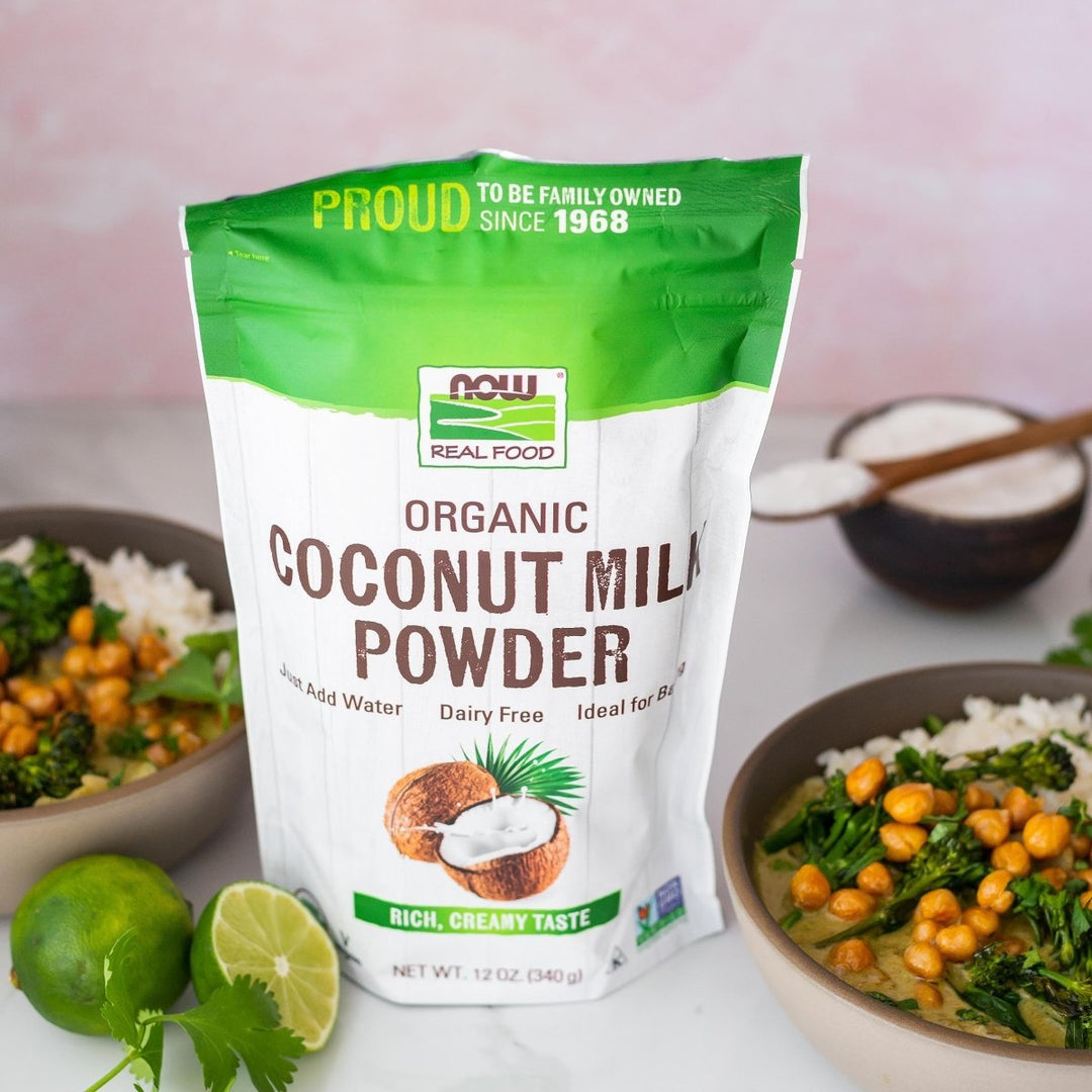 Now Real Food Coconut Milk Organic Powder 12 Oz - 5835 - The Oasis of Health