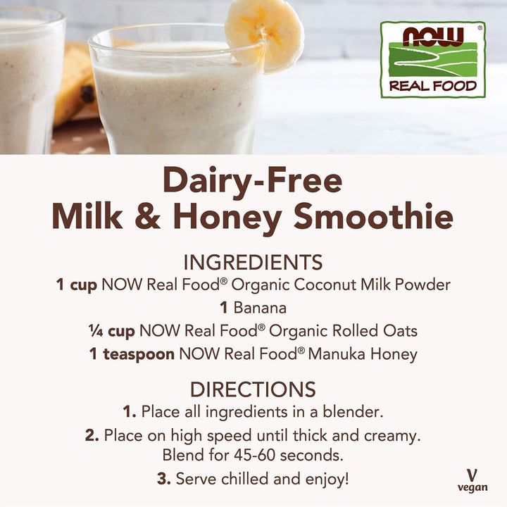 Now Real Food Coconut Milk Organic Powder 12 Oz - 5835 - The Oasis of Health