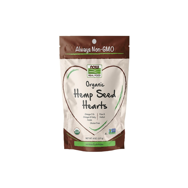 Now Real Food Hemp Seed Hearts Organic 8oz - 6281 - The Oasis of Health