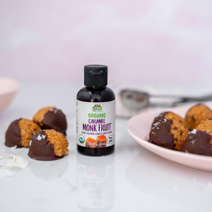 Now Real Food Organic Caramel Monk Fruit 1.8 Oz - 7112 - The Oasis of Health