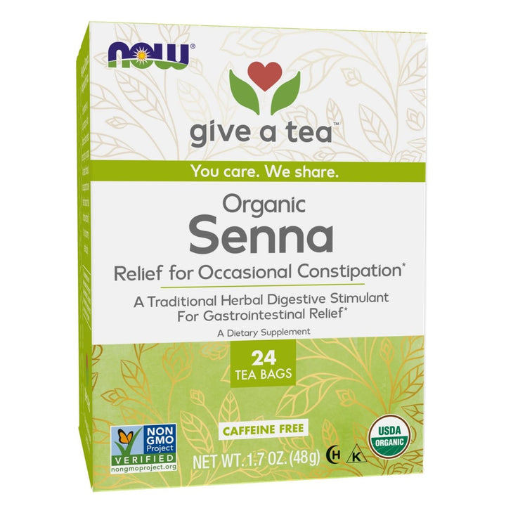 Now Real Food Senna Tea Organic 24 Tea Bags - 4236 - The Oasis of Health