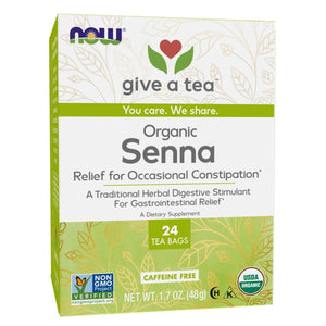 Now Real Food Senna Tea Organic 24 Tea Bags - 4236 - The Oasis of Health