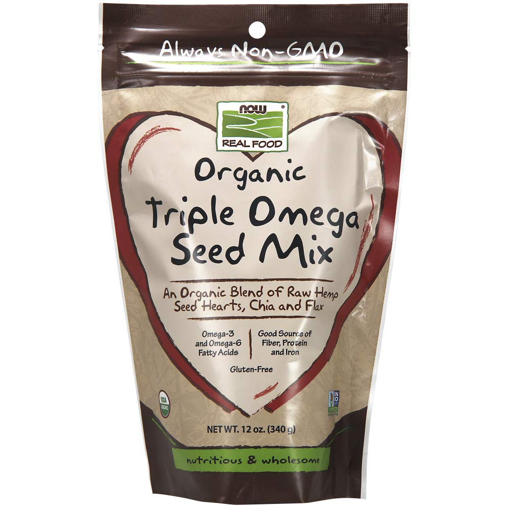 Now Real Food Triple Omega Seed Mix Organic 12oz - 6323 - The Oasis of Health